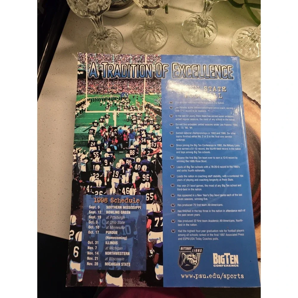 Penn State Football 1998 Media Guide